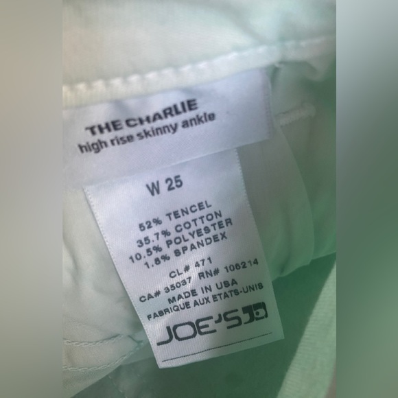 NWT JOES THE CHARLIE JEAN/DENIM
HIGH RISE SKINNY ANKLE, SNAPBACK, RAW HEM - Picture 8 of 9